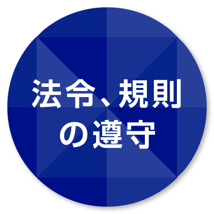 法令、規則の遵守